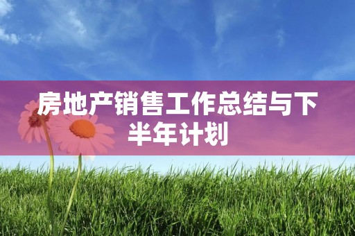 房地产销售工作总结与下半年计划