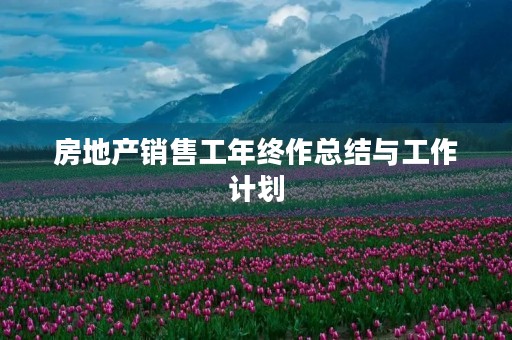 房地产销售工年终作总结与工作计划
