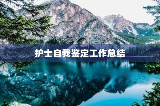 护士自我鉴定工作总结