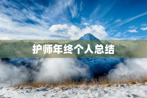 护师年终个人总结