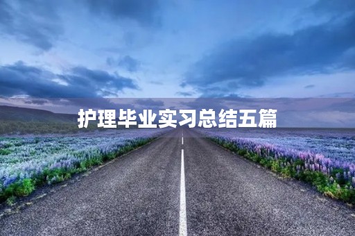护理毕业实习总结五篇 护理毕业实习总结五篇