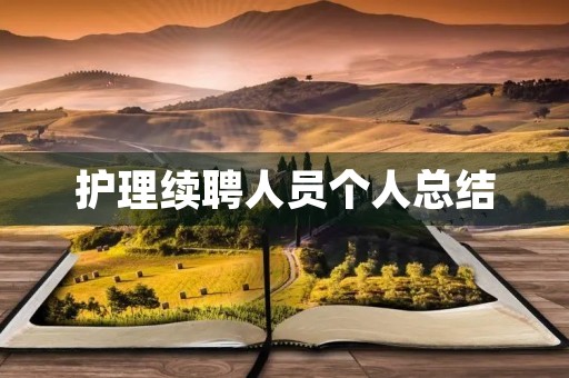 护理续聘人员个人总结