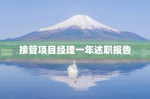接管项目经理一年述职报告