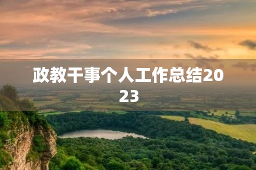 政教干事个人工作总结2023