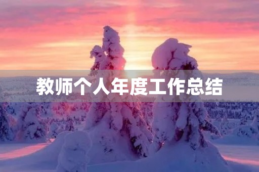 教师个人年度工作总结(精选10篇)