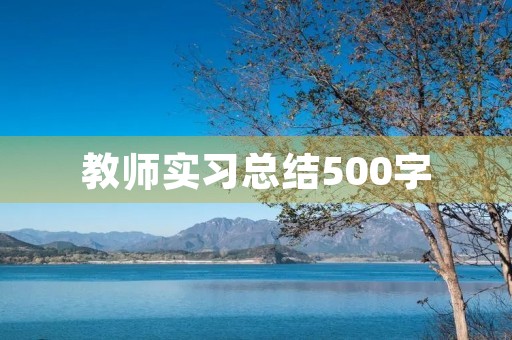 教师实习总结500字（精选10篇）