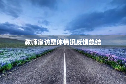 教师家访整体情况反馈总结 教师家访整体情况反馈总结