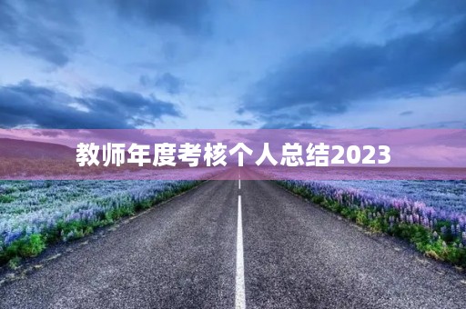 教师年度考核个人总结2023