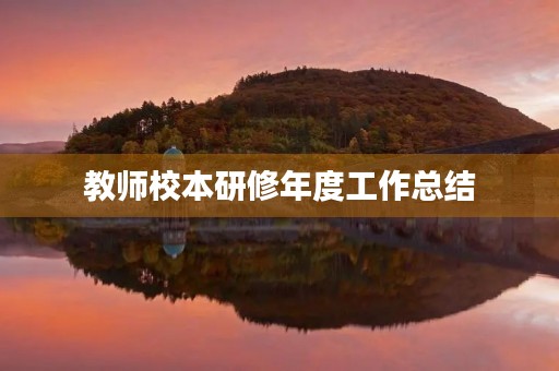 教师校本研修年度工作总结