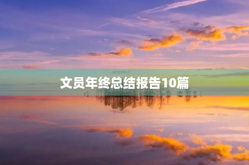 文员年终总结报告10篇 文员年终总结报告10篇