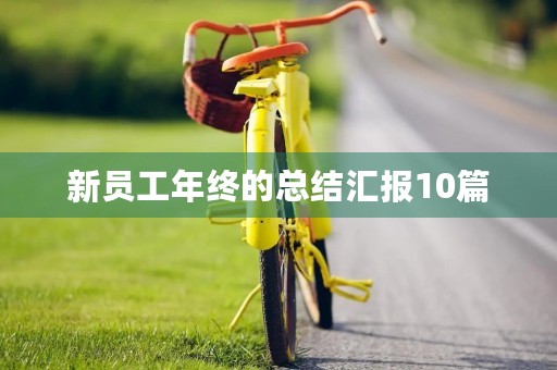 新员工年终的总结汇报10篇