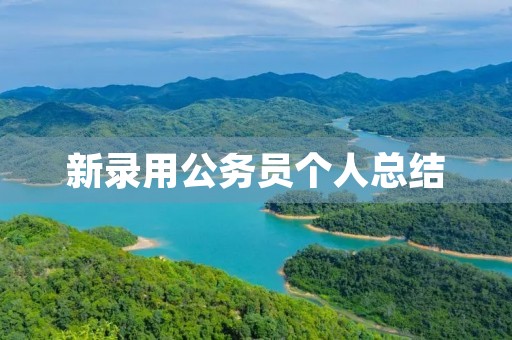 新录用公务员个人总结