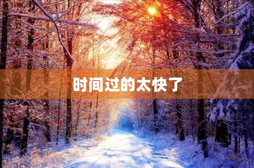 时间过的太快了