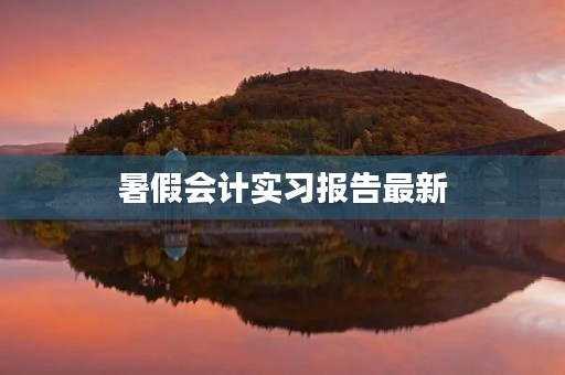 暑假会计实习报告最新