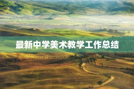 最新中学美术教学工作总结