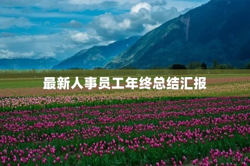 最新人事员工年终总结汇报