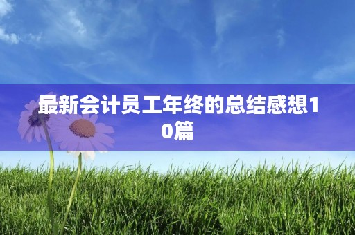 最新会计员工年终的总结感想10篇