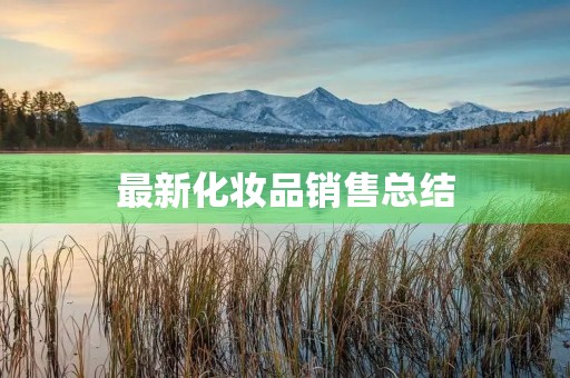 最新化妆品销售总结
