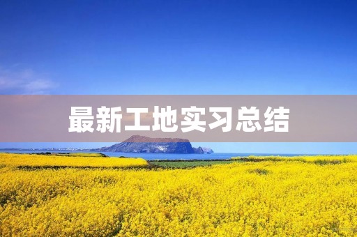 最新工地实习总结
