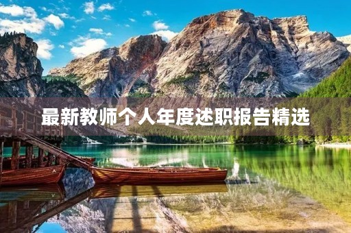 最新教师个人年度述职报告精选