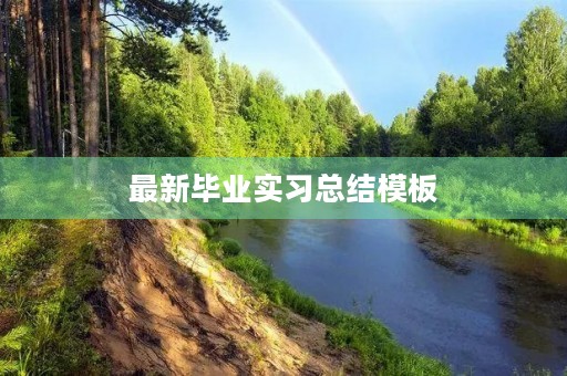 最新毕业实习总结模板