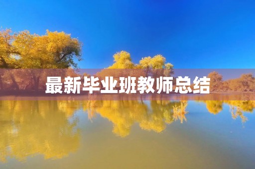 最新毕业班教师总结