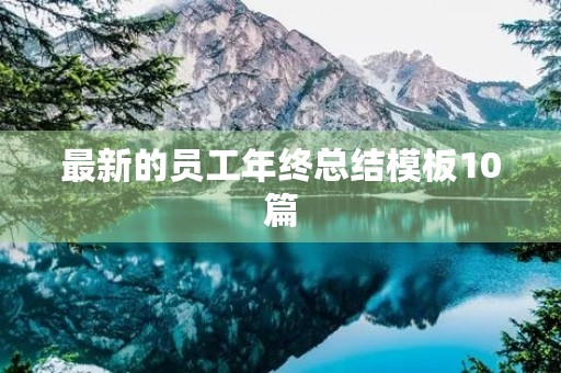 最新的员工年终总结模板10篇