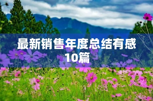 最新销售年度总结有感10篇