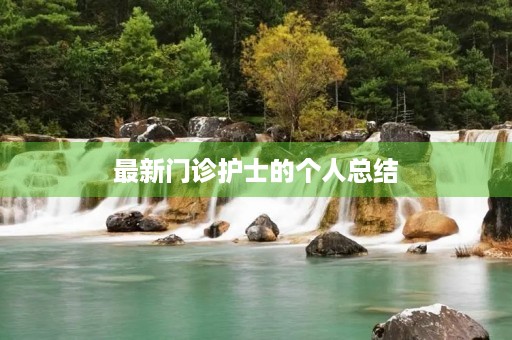 最新门诊护士的个人总结