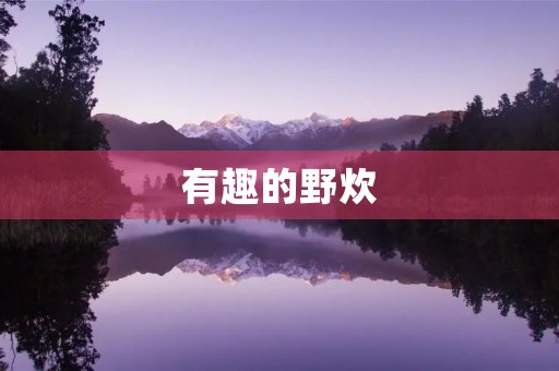 有趣的野炊 有趣的野炊