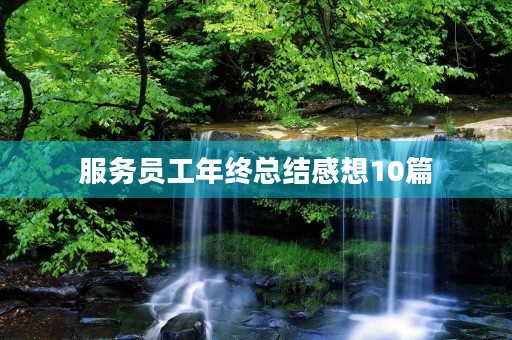 服务员工年终总结感想10篇 服务员工年终总结感想10篇