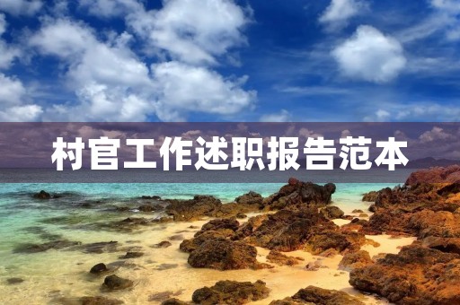 村官工作述职报告范本