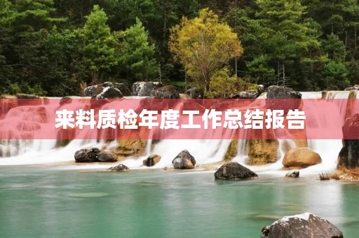 来料质检年度工作总结报告