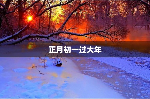 正月初一过大年 正月初一过大年