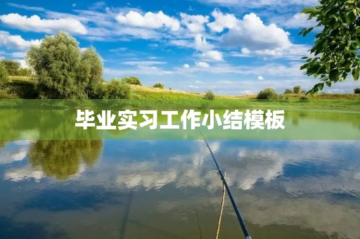 毕业实习工作小结模板 毕业实习工作小结模板