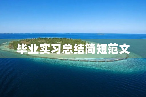 毕业实习总结简短范文 毕业实习总结简短范文