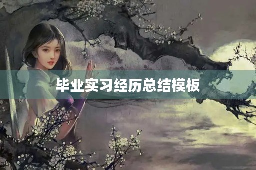 毕业实习经历总结模板 毕业实习经历总结模板