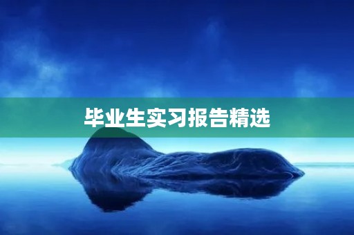 毕业生实习报告精选