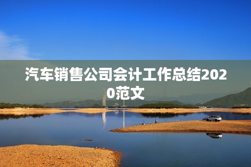 汽车销售公司会计工作总结2020范文