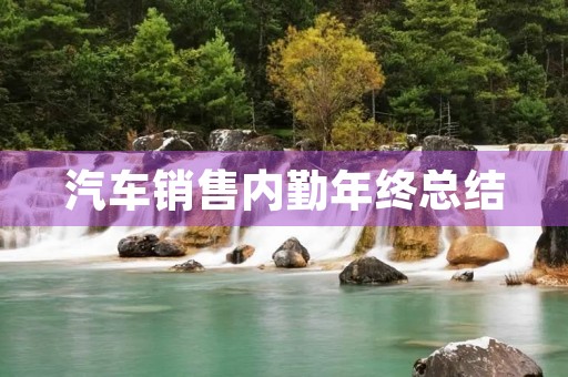 汽车销售内勤年终总结 汽车销售内勤年终总结