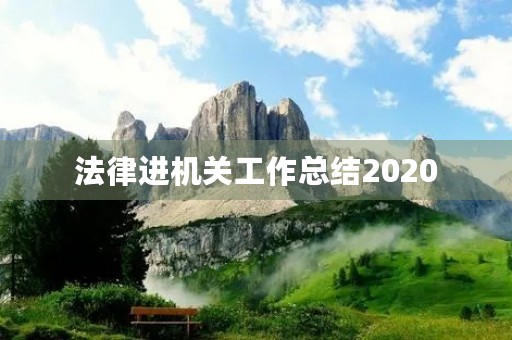 法律进机关工作总结2020
