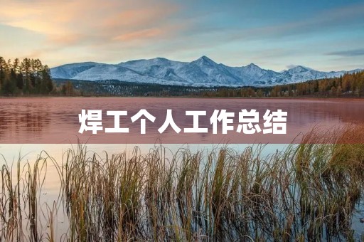 焊工个人工作总结