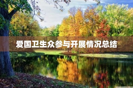 爱国卫生众参与开展情况总结 爱国卫生众参与开展情况总结