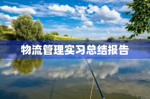 物流管理实习总结报告 物流管理实习总结报告