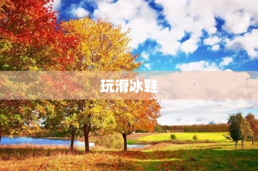 玩滑冰鞋