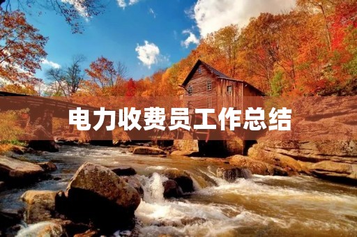 电力收费员工作总结