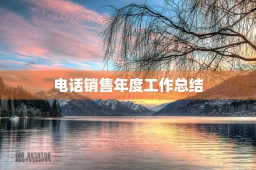 电话销售年度工作总结