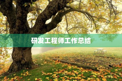 研发工程师工作总结