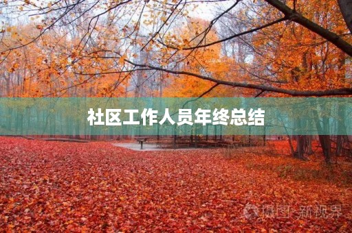 社区工作人员年终总结