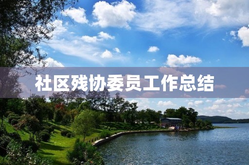 社区残协委员工作总结